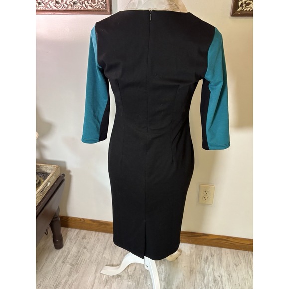 Homeyee Sz‎ 8, Women's Stretch Tunic Pencil Sheath Dress Blue, april warnecke - Picture 11 of 14